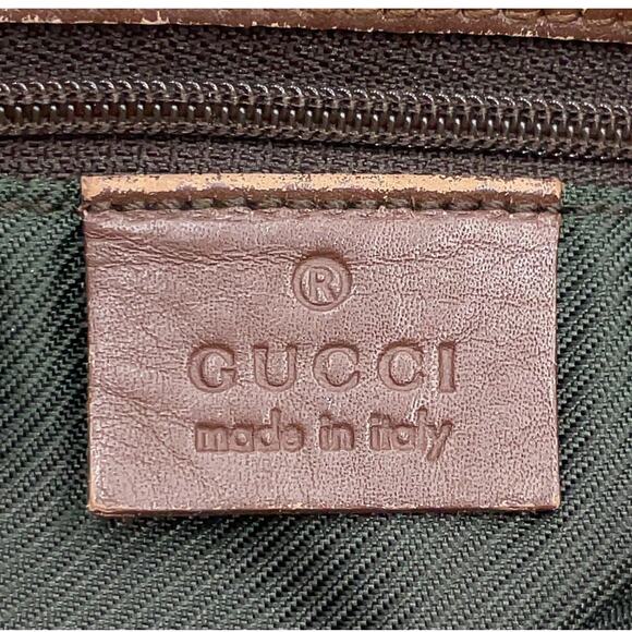 Auth Gucci GG Beige Canvas Leather 31243 Tote Bag - Picture 15 of 16